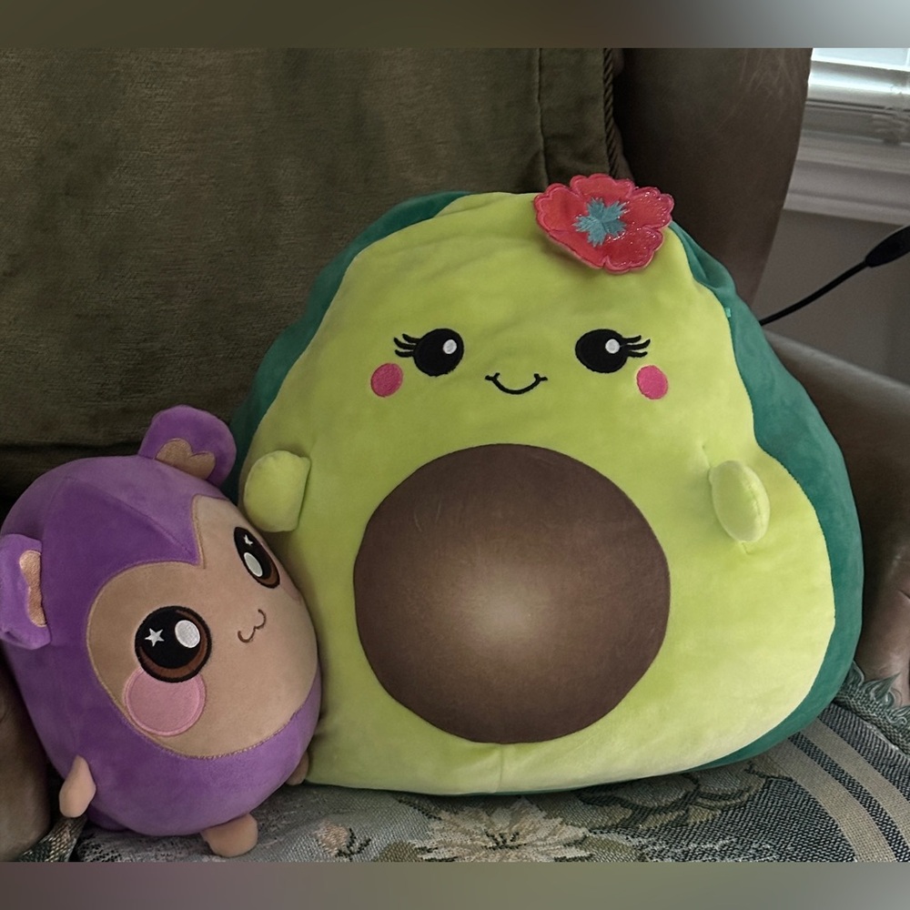 Squishmallows Avocado and Purple Plush Duo